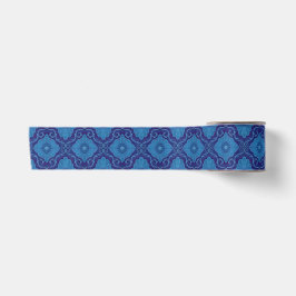 Blumenmotiv "Blaue Blumen", böhmisches Muster Satinband