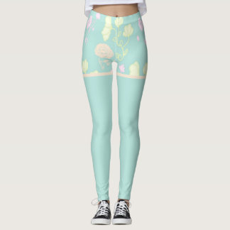 Blumenmotiv Leggings