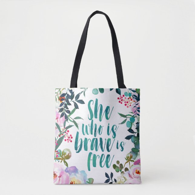 Blumenmuschelkostenloser Frauenanteil Tasche (Vorderseite)
