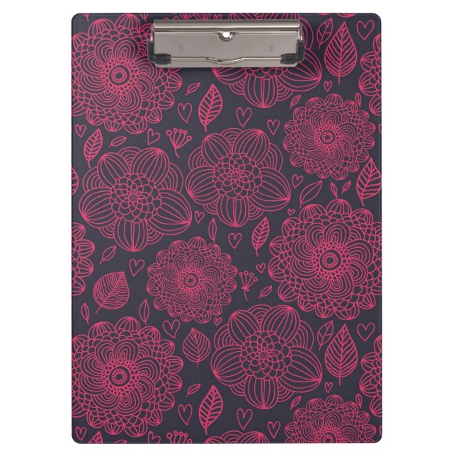 Blumenmuster 10 klemmbrett (Vorderseite)