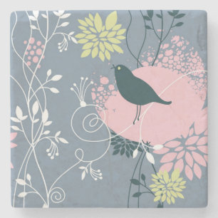 Blumenmuster 10 steinuntersetzer