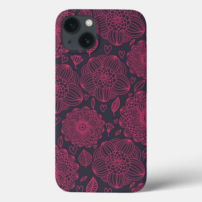 Blumenmuster 11 Case-Mate iPhone hülle (Rückseite)