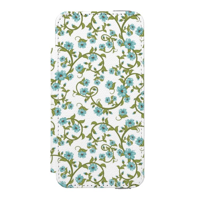 Blumenmuster 12 incipio iPhone Geldbeutel-Hülle (Folio Vorderseite)