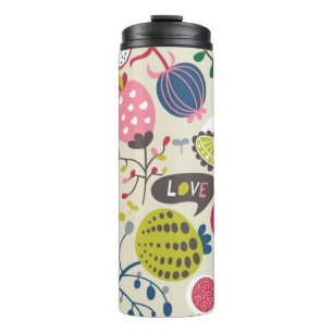 Blumenmuster 14 thermosbecher