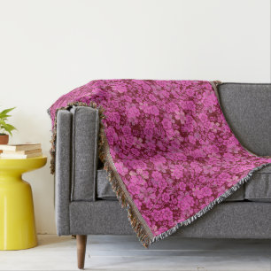 Blumenmuster 15.Rosa DRed BG Decke