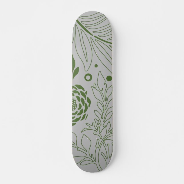 Blumenmuster 17 skateboard (Vorne)
