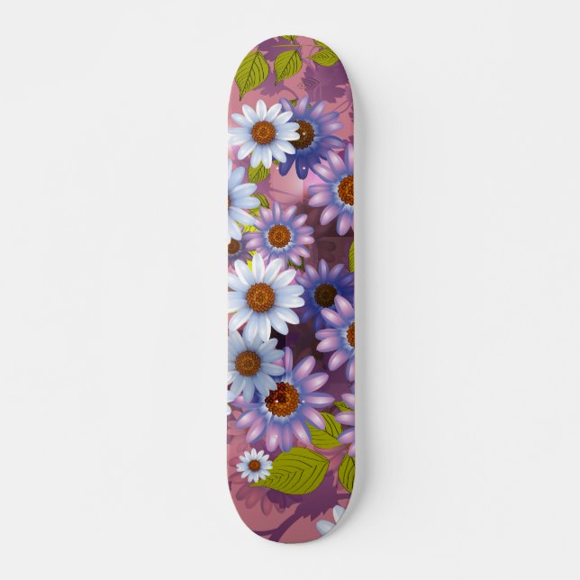 Blumenmuster 1 skateboard (Vorne)