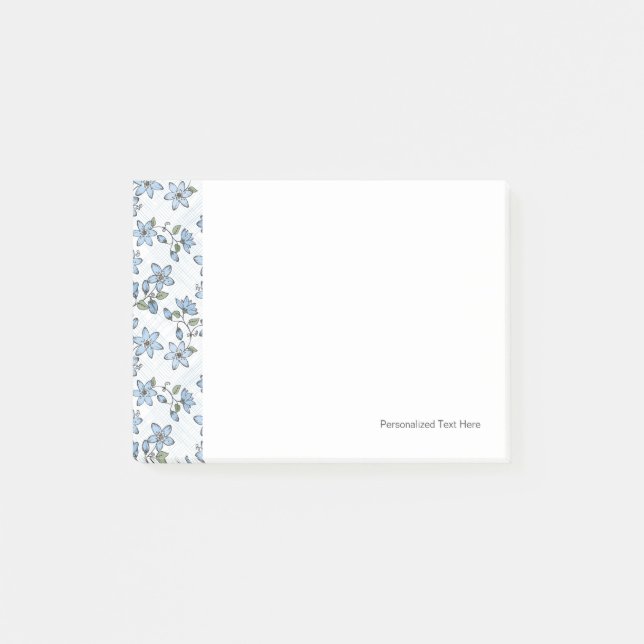 Blumenmuster 2 2 post-it klebezettel (Vorderseite)