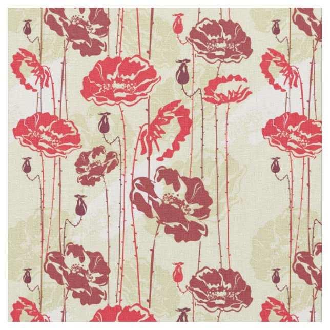 Blumenmuster 2 der abstrakten Eleganz Stoff (Nahaufnahme)