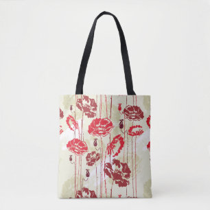 Blumenmuster 2 der abstrakten Eleganz Tasche