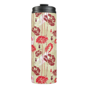 Blumenmuster 2 der abstrakten Eleganz Thermosbecher