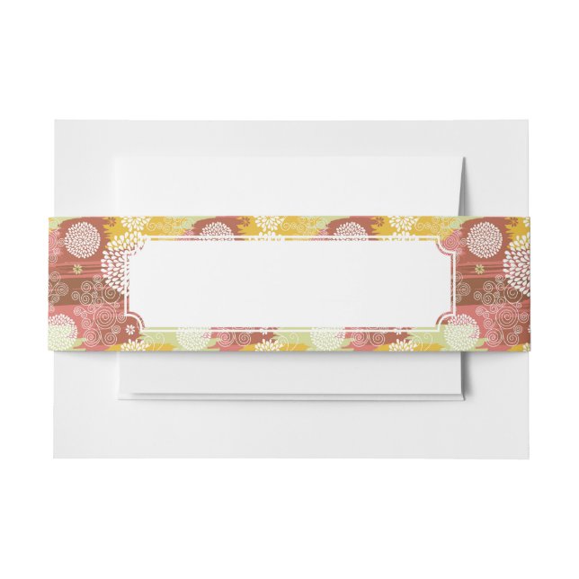 Blumenmuster 2 einladungsbanderole (Vorderseite Beispiel)