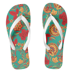 Blumenmuster 2 flip flops