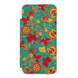 Blumenmuster 2 incipio watson™ iPhone 5 geldbörsen hülle
