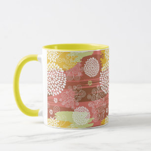Blumenmuster 2 tasse