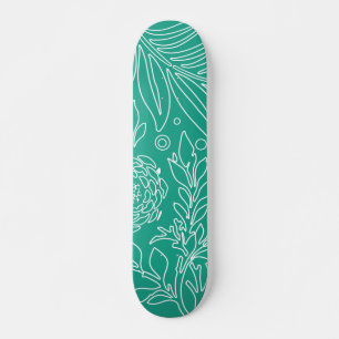 Blumenmuster 34 skateboard