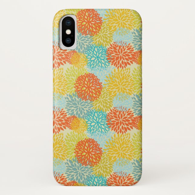 Blumenmuster 3 Case-Mate iPhone hülle (Rückseite)