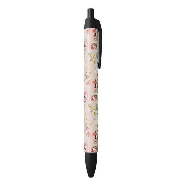 Blumenmuster 3 der abstrakten Eleganz Kugelschreiber (Unterseite (Vertikal))