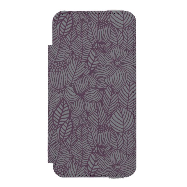 Blumenmuster 3 incipio iPhone Geldbeutel-Hülle (Folio Vorderseite)