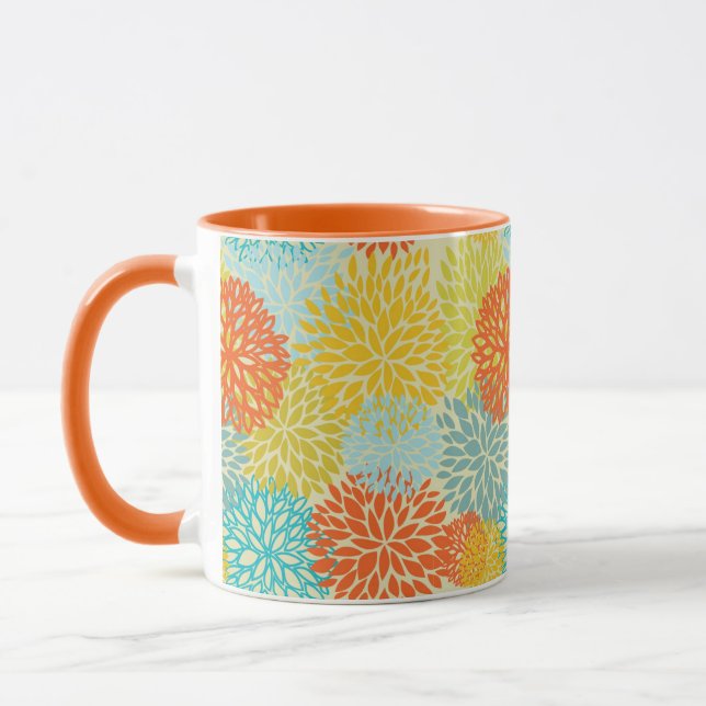 Blumenmuster 3 tasse (Links)