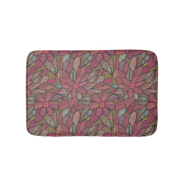 Blumenmuster 4 badematte (Vorderseite)