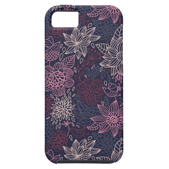 Blumenmuster 4 Case-Mate iPhone hülle (Rückseite)
