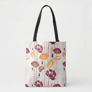 Blumenmuster 4 der abstrakten Eleganz Tasche