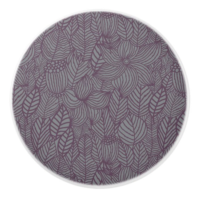 Blumenmuster 4 keramikknauf (Vorderseite)