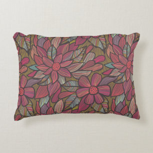 Blumenmuster 4 zierkissen