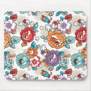Blumenmuster 5 der abstrakten Eleganz Mousepad