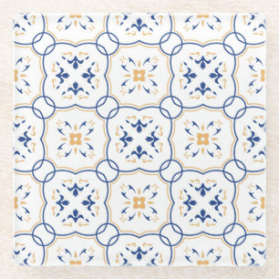 Blumenmuster 5 glasuntersetzer