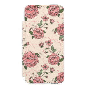 Blumenmuster 5 incipio watson™ iPhone 5 geldbörsen hülle