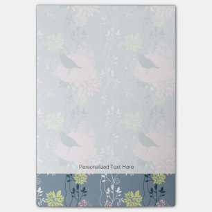 Blumenmuster 5 post-it klebezettel