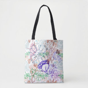 Blumenmuster 5 tasche
