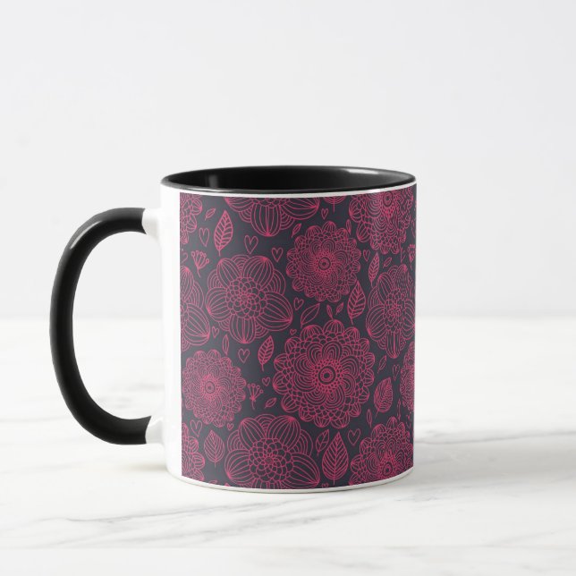 Blumenmuster 5 tasse (Links)
