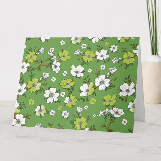 Blumenmuster 6 karte (Vorderseite)