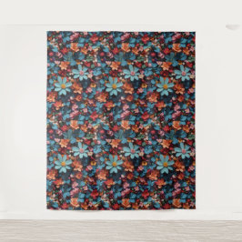 Blumenmuster 6 Tapestry Wandteppich