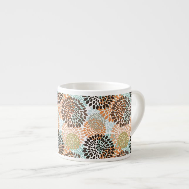 Blumenmuster 7 espressotasse (Vorderseite Rechts)