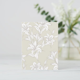 Blumenmuster 9 postkarte