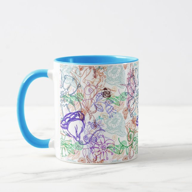 Blumenmuster 9 tasse (Links)