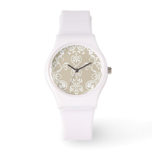 Blumenmuster Armbanduhr (Vorderseite)