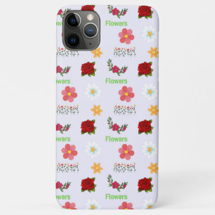 Blumenmuster auf Grau Case-Mate iPhone Hülle