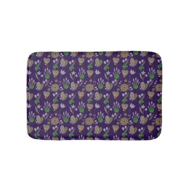 Blumenmuster Badematte (Vorderseite)