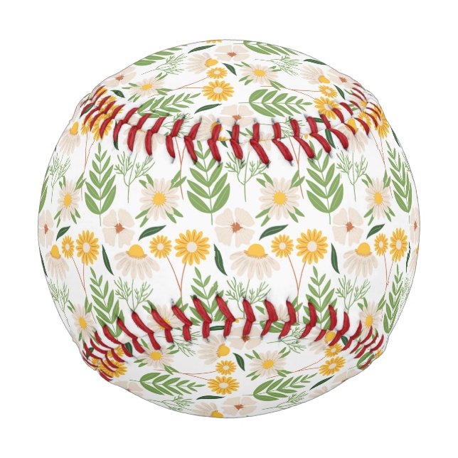 Blumenmuster Baseball (Vorderseite)