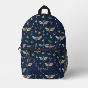 Blumenmuster Bedruckter Rucksack