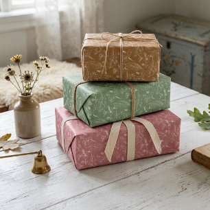 Blumenmuster Blätter Kunstmuster auf rosa Seite Gr