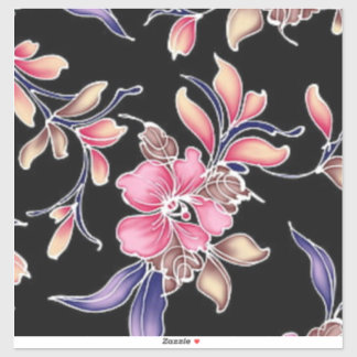 Blumenmuster Blattgröße: 8" x 8" Blatt Aufkleber