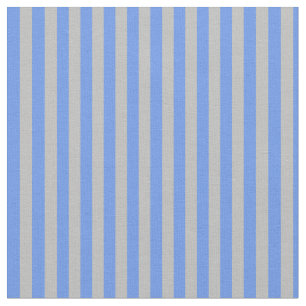 Blumenmuster Blau & Grau Linien/Streifen Muster Stoff