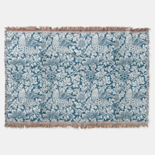 Blumenmuster-Blume Blätter Birds Blau Decke