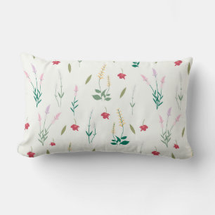 Blumenmuster Blume Bloom 13" x 21" Lendenkissen